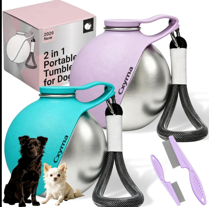 2-in-1 Dog Travel Water Bottle